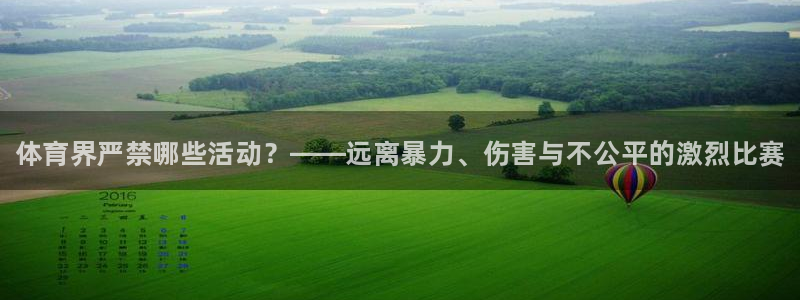 必一运动体育：体育界严禁哪些活动？——远离暴力、伤害与不公平的激烈比赛